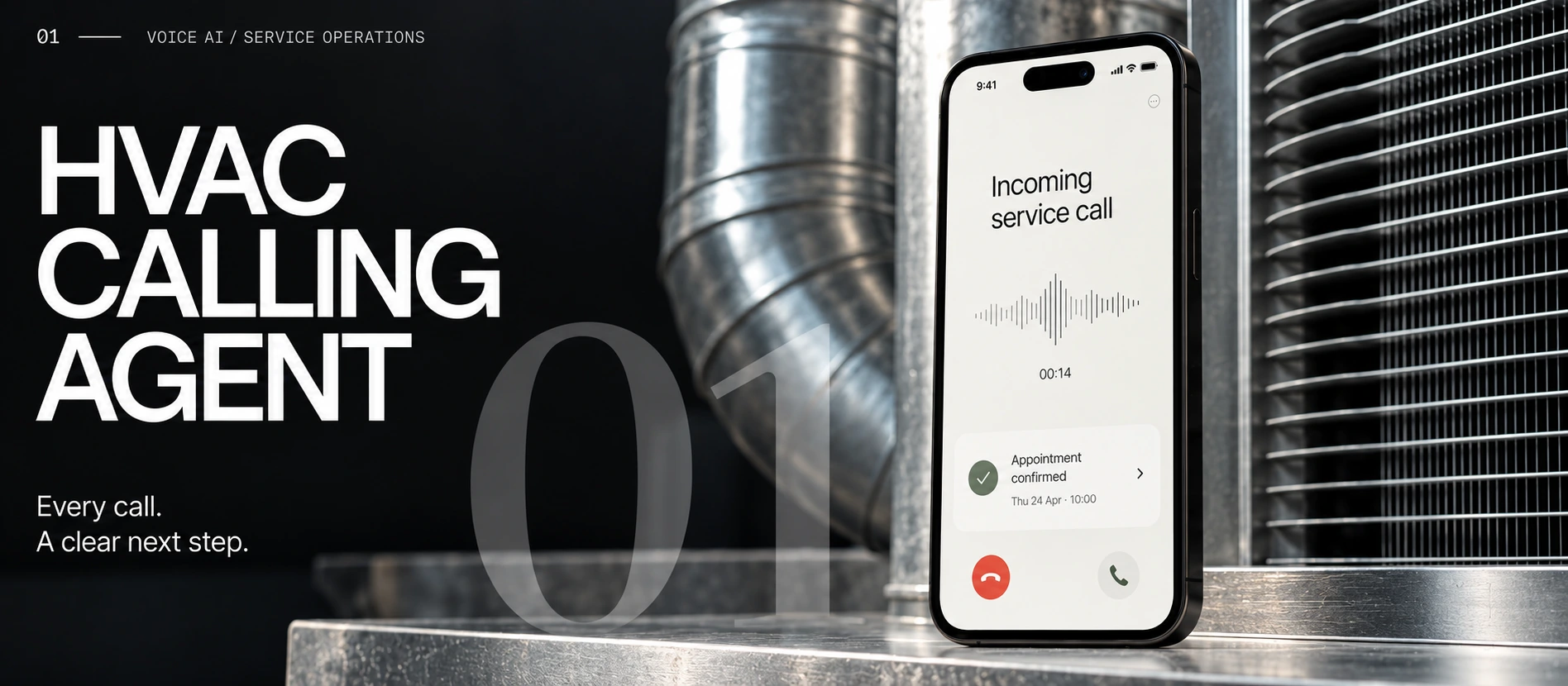 HVAC calling agent editorial project cover